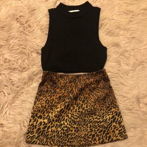 Urban outfitters skirt and crop top